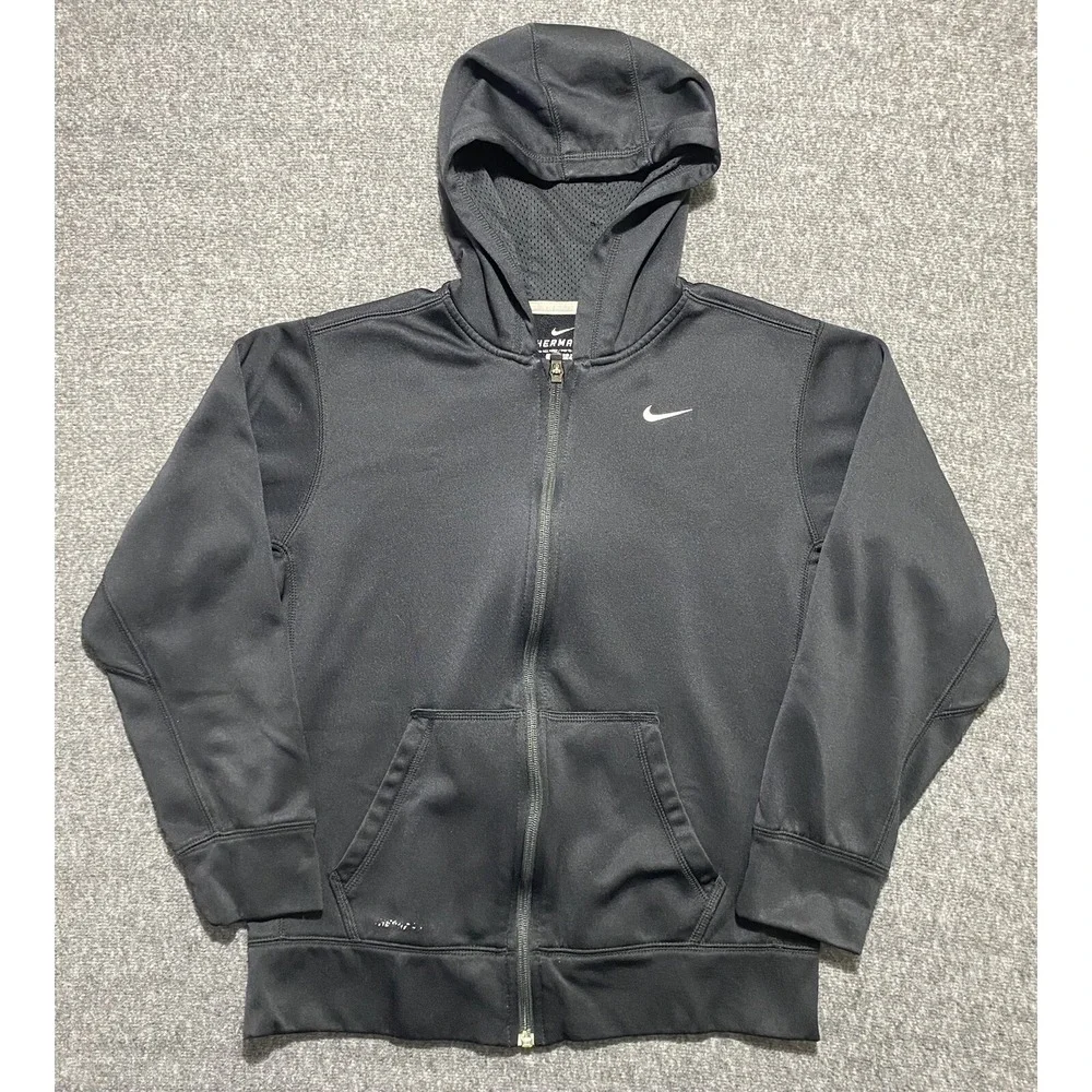Nike Hoodie Therma Fit Jacket Full Zipper Youth Kids Boys Size L